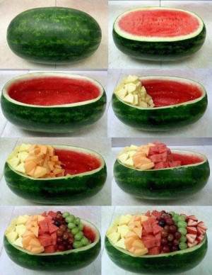 DIY Watermelon Fruit Dish