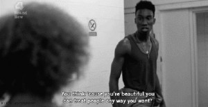 ... quote, misfits s3, s3e8 # black and white # funny quote # misfits s3