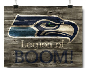 Wood Background Seattle Seahawks Football Team Legion of Boom Word Art ...