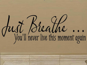 Just Breathe Quotes Words, just breathe you'll