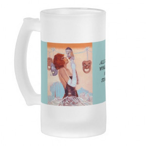 MUG ~ DRAMA GIRL THEATRE MASKS & SHAKESPEARE QUOTE