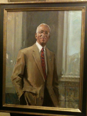 Portrait of John Hope Franklin, painted by Everett Raymond Kinstler ...