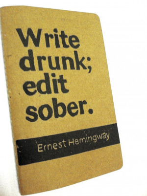 Journal With Ernest Hemingway Quote Cover Art Wordsigiveby