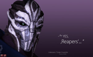 1920x1200 Wallpaper mass effect 3, turian councilor, quote, character