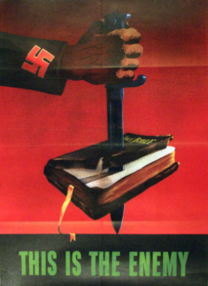 This poster is an example of propaganda from the Second World War.