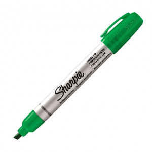 Sharpie Metal barrel small 4 0mm chisel green