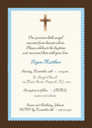Boy Baptism Invitation wording: Baby Boys Invitations, Boys Or Girls ...