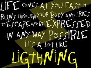 ... Quotes, Chris Colfer, Quotabl Quotes, Struck By Lightning Quotes