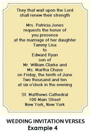 particularly like the Christian sentiment in this invitation.