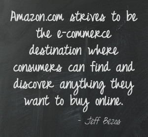 Amazon.com strives to be the e-commerce destination where consumers ...