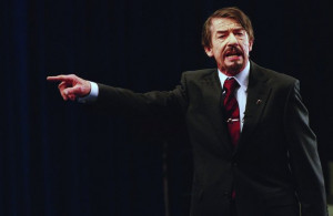 Still of John Hurt in V for Vendetta (2005)