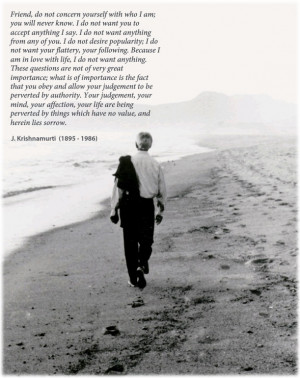 Krishnamurti quote. Link to video from True Activist: Krishnamurti ...