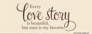 Facebook cover photos love quotes - love story