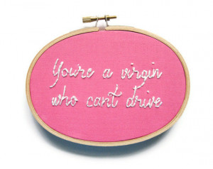 Clueless Movie Quote Hand Embroidery Hoop Art - 1990s Movie Decor ...