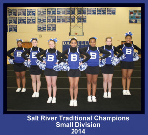 ... Receive 1st Place at the Salt River Cheerleading Competition
