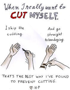 What to do when you want to cut yourself. #selfharm #alternatives # ...