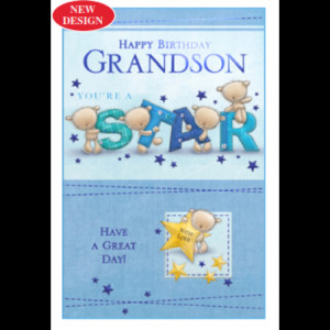 Home » Large Birthday Card Grandson Cute