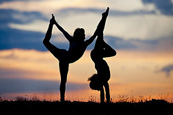 yoga handstand yoga pose partner yoga dancer pose