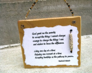 ... accept the things I cannot change, wood signs handmade, quote plaque