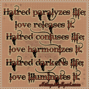 Hatred & Darkness or Light brings Smile?