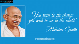 Mahatma Gandhi Quotes Jesus Christ ~ Mahatma Gandhi INSPIRING QUOTES ...