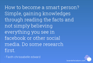 Intelligence denotes doing something really dumb and having the sense ...