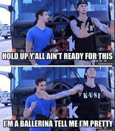 Lmao Ballerina Mgk. This is why I love MGK. More