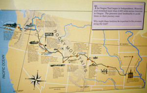 This Map Shows The Main Route Oregon Trail And Many
