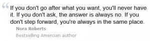 Nora Roberts Quote.