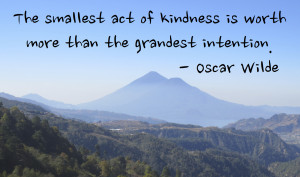 Today, why don’t you do a small act of kindness to a random stranger ...