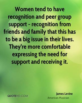 Women tend to have recognition and peer group support - recognition ...