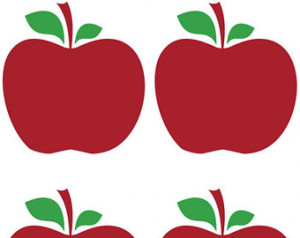 Apple Decal Fruit Wall Decal Border Classroom Decor School Teacher ...