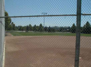 This is Field #1 (the baseball diamond) at Playfields. It's 360' to ...