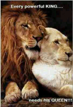Every powerful king needs his queen