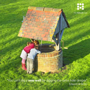 You can dig a new well by digging the same hole deeper.