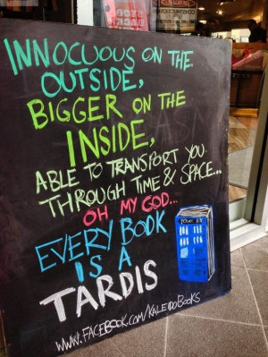 book is actually just a Tardis. | 13 Clever Signs That Will Make You ...