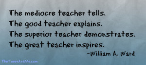 Teacher Quotes Quote From William A Ward. Quotes On Great Teaching ...
