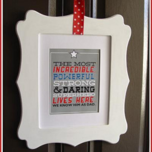 Superhero Dad Quote and Card {Printable Father's Day Quotes}