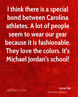... it is fashionable. They love the colors. It's Michael Jordan's school