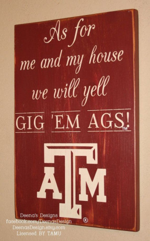 TAMU Texas Aggies Wall sign by DeenasDesign - $47.00 - https://www ...