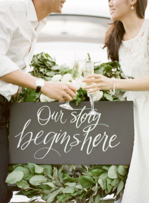 10 ways to use quotes in your wedding: http://www.stylemepretty.com ...