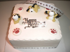 Funny Birthday Dog Cake Dog happy birt.