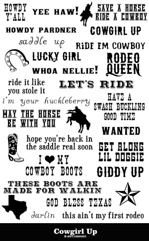Stables copies sold here is Cowgirl Up Quotes