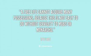 ... this is not easy to do without servility to mobs or monarchs