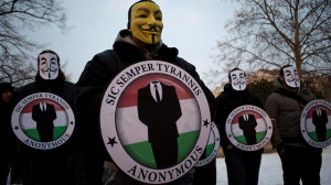 Protest ... Hacker group Anonymous threaten to disrupt the Montreal ...