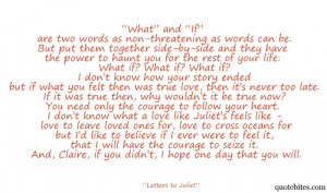 Letters to Juliet Quotes