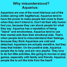 Misunderstood Aquarius. Not bland, can be emotional, and a kid at ...
