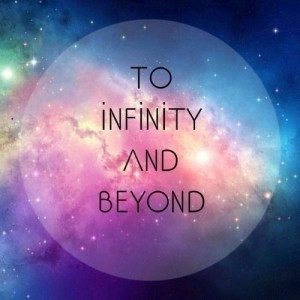 beyond, galaxy, infinity, love, moon, quotes