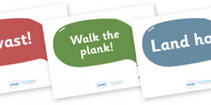 Pirates Display Quote Cut-Out Speech Bubbles - Pirate, Pirates, Topic ...