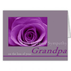 Sympathy On Loss Of Grandfather Cards & More